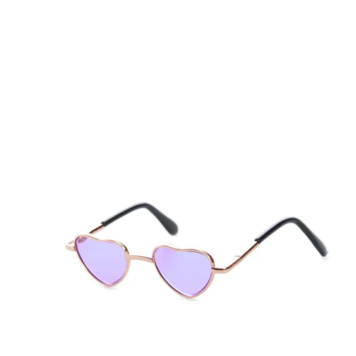 Okulary dla alpak | Serca – Fiołkowy