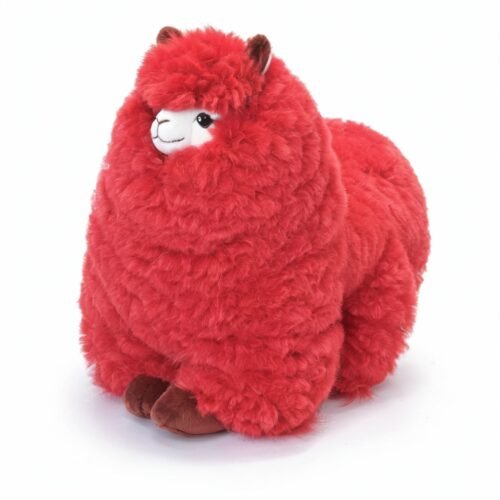 Alpaka Tęczowa – Mała | Ręcznie robione zabawki z alpaki | Róża