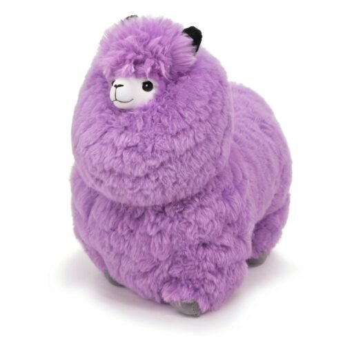 Alpaka Tęczowa – Mała | Ręcznie robione zabawki z alpaki | Fiołek